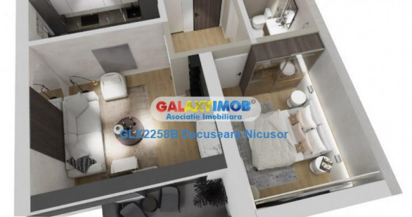 Apartament 2 camere Finalizat Finisat Militari Residence, 59