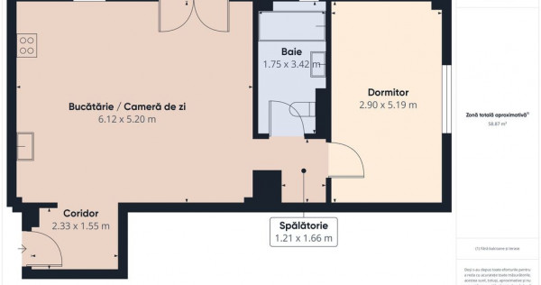 Apartament modern cu două camere, in bloc nou cu lift