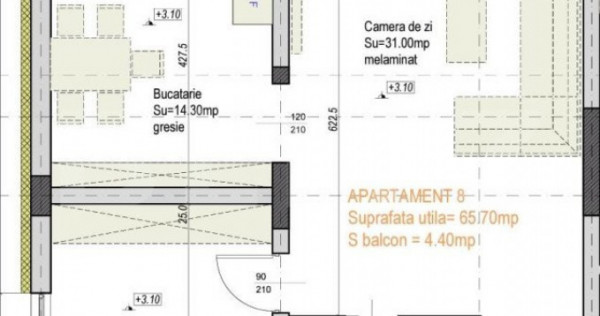 Apartament 2 camere, bloc nou Santandrei,ideal pentru liniș