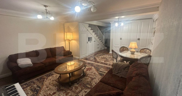 Apartament de lux cu 3 camere, 120 mp, curte privată de 70