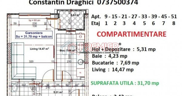 Metalurgiei - Postalionului - Garsoniera - 44037 euro