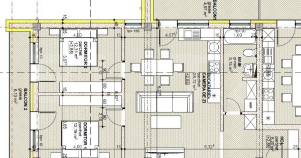 Apartament 3 camere, 65,57 mp, bloc nou, zona Libertatii