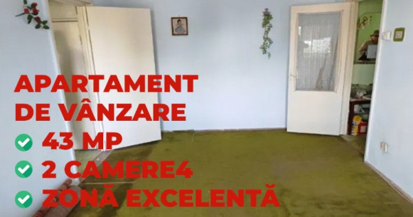 Apartament cu doua camere, etaj intermediar!