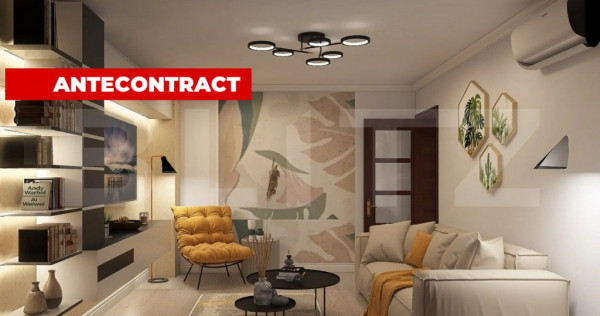 Apartament 2 camere, spatios 62 mp + balcon 8 mp, zona Tract