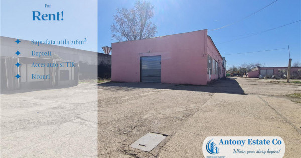 Antony Estate | Chirie Hala Depozit, Atelier - 218 mp, Uzine