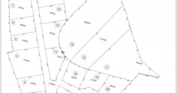 Parcele intravilane de vânzare, 400 mp - 1000 mp, zona rezi