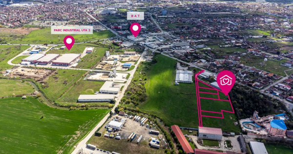 Teren cu PUZ in Arad, servicii, industrie, depozitare 8.3...