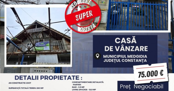 Casă de vânzare în Medgidia
