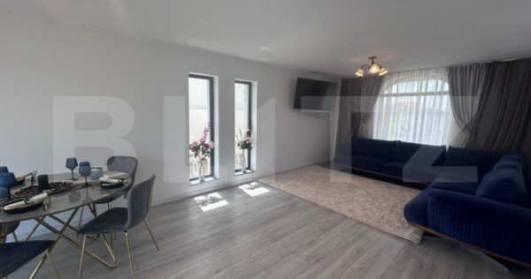 Casa de inchiriat, cu 4 camere, 120 mp utili si 500 mp de te