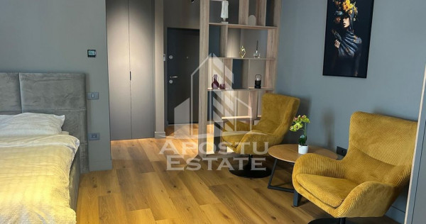 Apartament cu o camera, prima inchiriere, mobilat lux