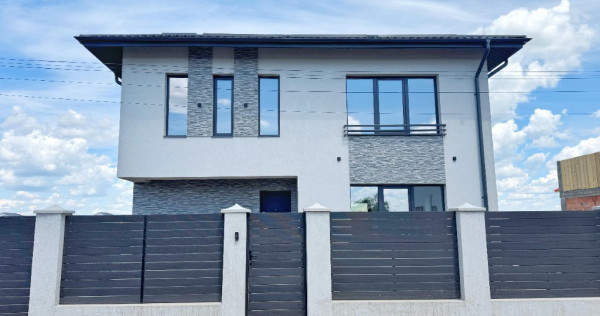 Vila individuală P+1E - 4 camere - 2 băi + dressing - teren 309mp