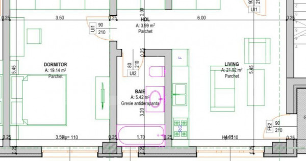 Apartament, 2 camere, 51 mp utili, oras Radauti
