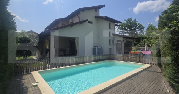 Casa Individuala D+P+E, piscina, 250 mp utili, 500 mp teren,