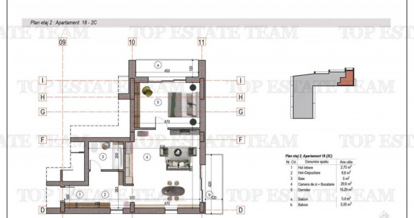 Apartament 2 camere bloc nou metrou 1 Decembrie 1918