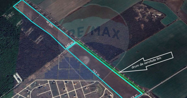 Teren intravilan 19,3 ha/locatie strategica, acces linie ...