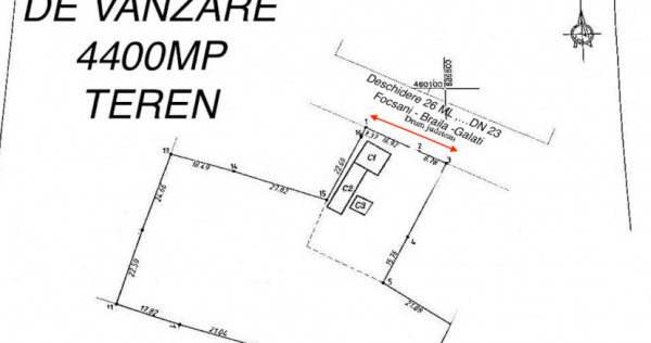 De vânzare – Casă și teren în localitatea Vulturu, jud. Vrancea