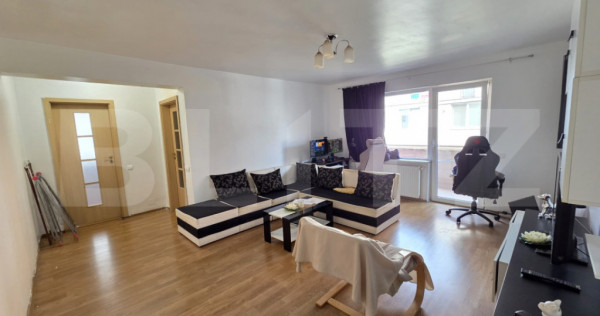 Apartament 2 camere, 55,4 mp, bucătărie închisă, balcon