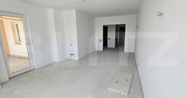 Apartament 3 camere &ndash; semifinisat, cu terasă de 20 mp &ndash;