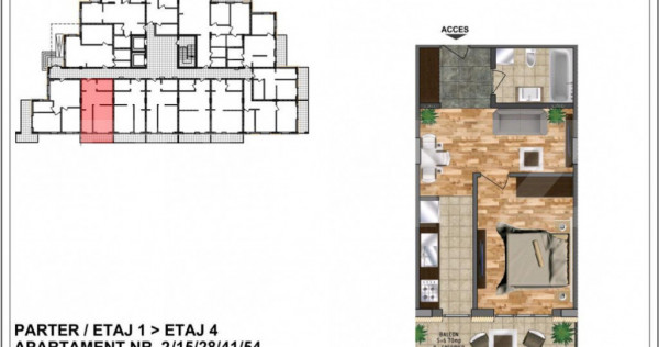 Apartament de v&acirc;nzare37.20+ terasa 6,7 mp ceramica &ndash; bloc
