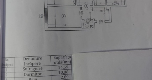 Apartament cu 3 camere decomandat central