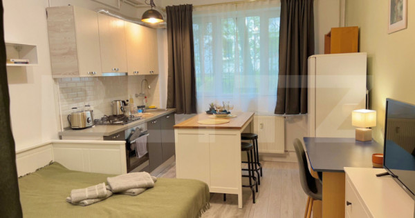 Garsoniera LUX de Inchiriat, 22 mp, Dambul Rotund