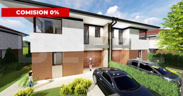 Casă modernă 192 mp, 5 camere, Living, Bucatarie, ansamblu