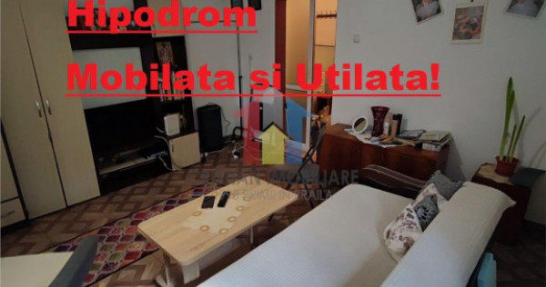 Garsoniera Hipodrom, mobilata si utilata, etaj 2, renovata