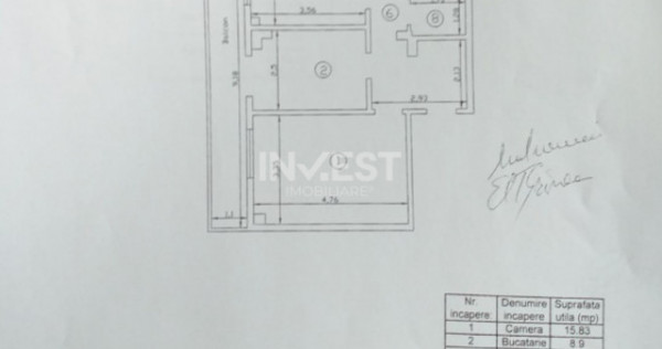Apartament spațios de 3 camere, 79 mp, etaj 1, zona Canta,