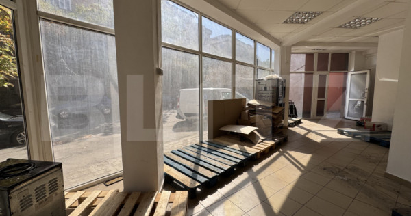 Spatiu comercial 121 mp, vitrina, 1 Mai