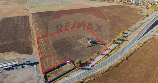 Teren intravilan 13.482 mp pe Centura Nord Arad, front 188 m