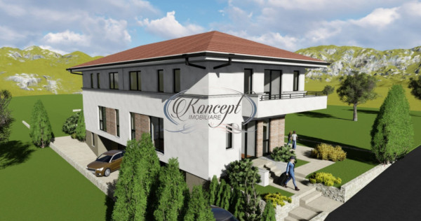 Duplex cu teren generos si panouri fotovoltaice in Dambul Ro