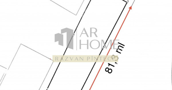 Teren intravilan 1900 mp, langa padure, intrare Gageni Paule
