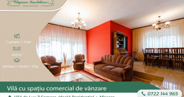 Vila de Lux 7 camere, Ideala rezidențial + afacere, zona Ul