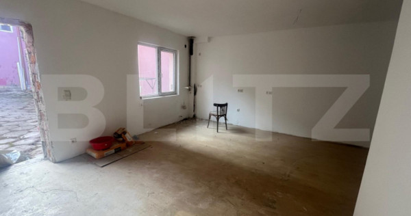 Apartament cu 2 camere, 57 mp, semifinisat, zona Piata Deceb