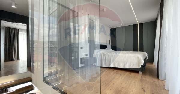 Penthouse pe 2 niveluri, 115 mp, imobil nou