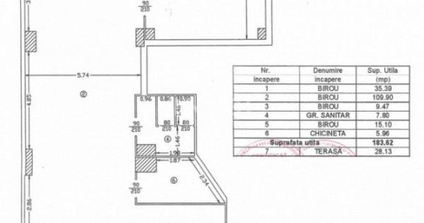 SPATIU DE INCHIRIAT-CENTRUL CIVIC-184 MP