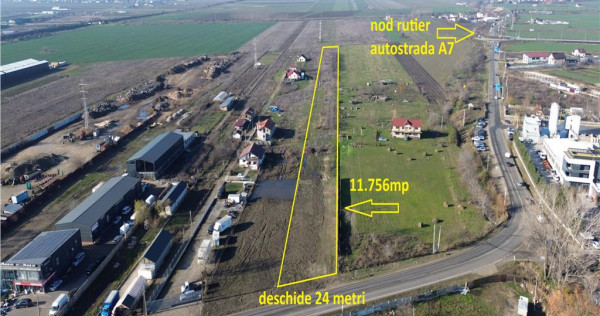 Teren de 11.756 mp in zona de Vest a Focsaniului