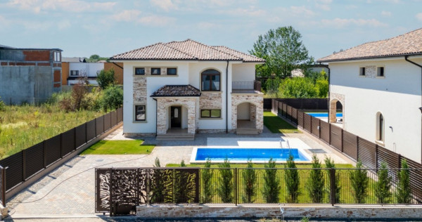 Vila de lux cu piscina, cartier rezidential, disponibila imediat