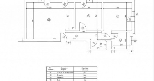 Apartament 3 camere, decomandat, 80.9mp, Cartierul Veteranil