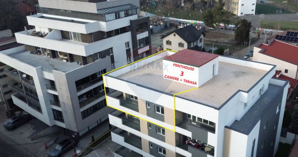 PENTHOUSE (3 camere + terasa amenajata)