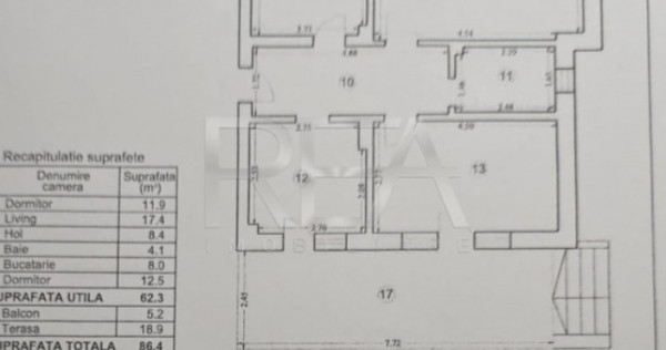 3 camere Sălăjan decomandat, centrală, an 2025, 86 mp