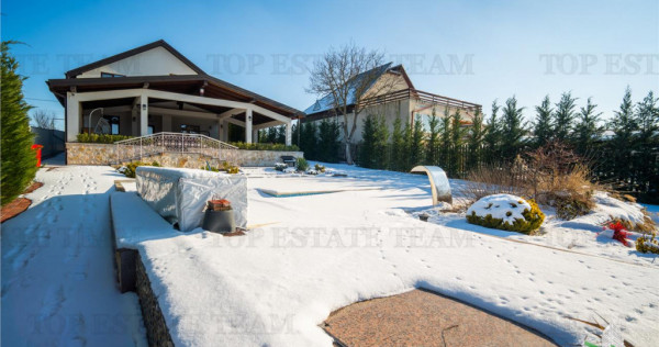 Vila Branesti cu deschidere la lac, piscina, garaj inchis