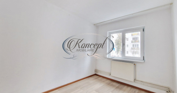 Apartament luminos la parter inalt, zona linistita Manastur