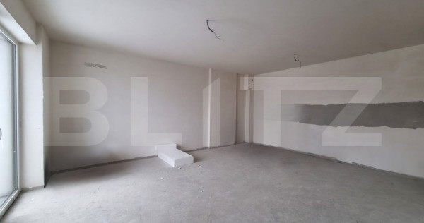 Apartament 2 camere, semifinisat, bloc nou, etaj intermediat