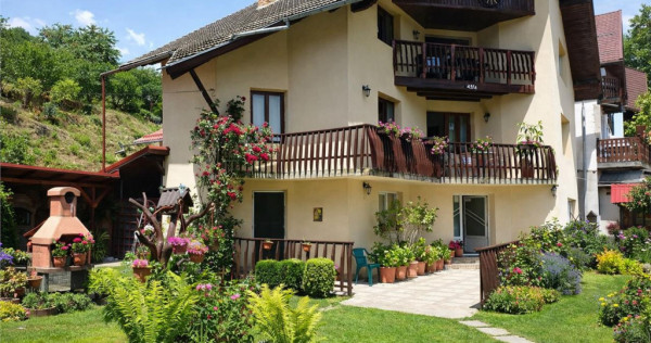 FILM! Moieciu de Jos, Bran, pensiune in conditii apreciabil