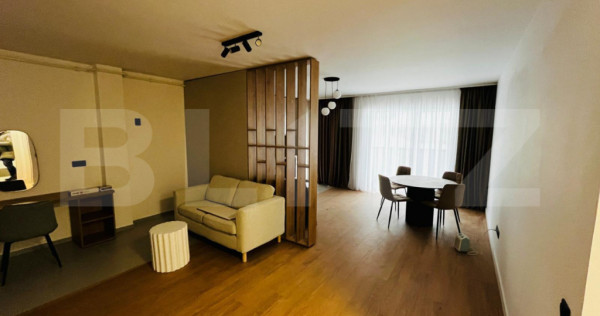 Apartament modern cu 2 camere, complet mobilat, 56 mp, parca