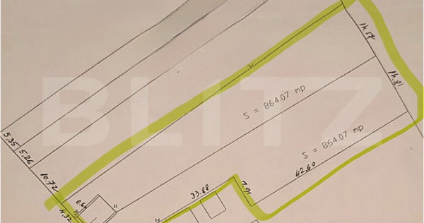 Teren f&acirc;neață intravilan, 1728mp, zona Garda de Sus &ndash; S