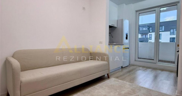 Apartament 2 camere tip studio, mobilat si utilat, parcare s
