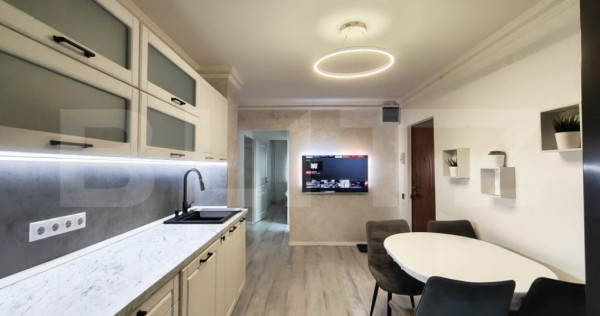 Apartament 3 camere, 2 bai, 2 balcoane, etaj 1, langa Piata