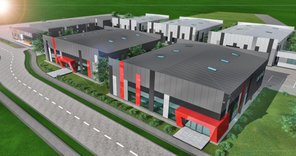 Hala ( 2 bucati ) 585 mp pretabil showrooms Popesti Leordeni